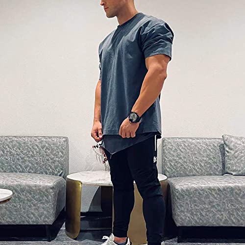 BROKIG Men's Lightweight Athletic Gym Jogger Pants, Stretch Quick Dry Workout Running Sweat Pants with Zipper Pockets4