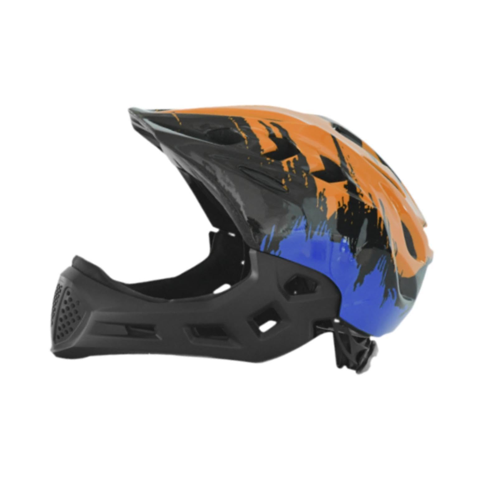 Kask rowerowy dla dzieci modny kask rowerowy do jazdy na rowerze na świeżym powietrzu wspinaczka skałkowa pomarańczowy niebieski