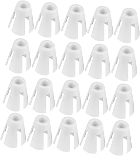 Hohopeti 20piezas Maquina De Coser Pinza De Fijación Abrazaderas De Costura Clips Para Hilo Unidades Color Blanco