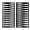 SearCook 17 Inch Grill Grates for Charbroil Performance Tru-Infrared 2 Burner Gas Grill 463633316, 463672016 463672216, 463672416, Porcelain Steel Replacement Emitter Plates