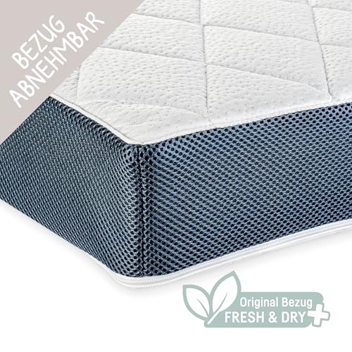 Matelas bébé 3 couches Julius Zöllner Dr. Lübbe Air Premium Flex à mousse de soutien ferme