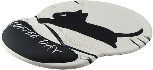 Miniatura 2 de dohobby Soporte de muñeca de gel cómodo negro almohadilla de ratón a prueba de agua lindo reposamuñecas almohadilla oficina