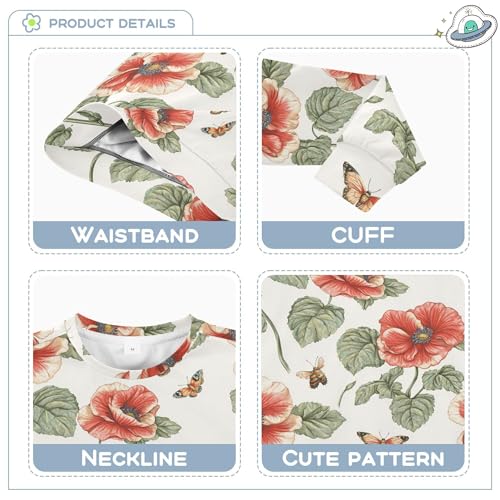 JUNZAN Rustic Begonia White Little Boys Sweatshirts Hoodies Long Sleeve Fall Tops Shirts Sports 4T3