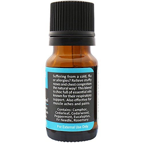 Plantlife Breath Easy Aromatherapy Essential Oil Blend - Straight From The Plant 100% Pure Therapeutic Grade - No Additives Or Fillers - Made In California 10 Ml #TOP1