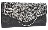 Größe: 27 x 14 x 3 cm, weitere tolle Glitzer-Clutch von Swankyswans, kommt mit Kettenriemen
