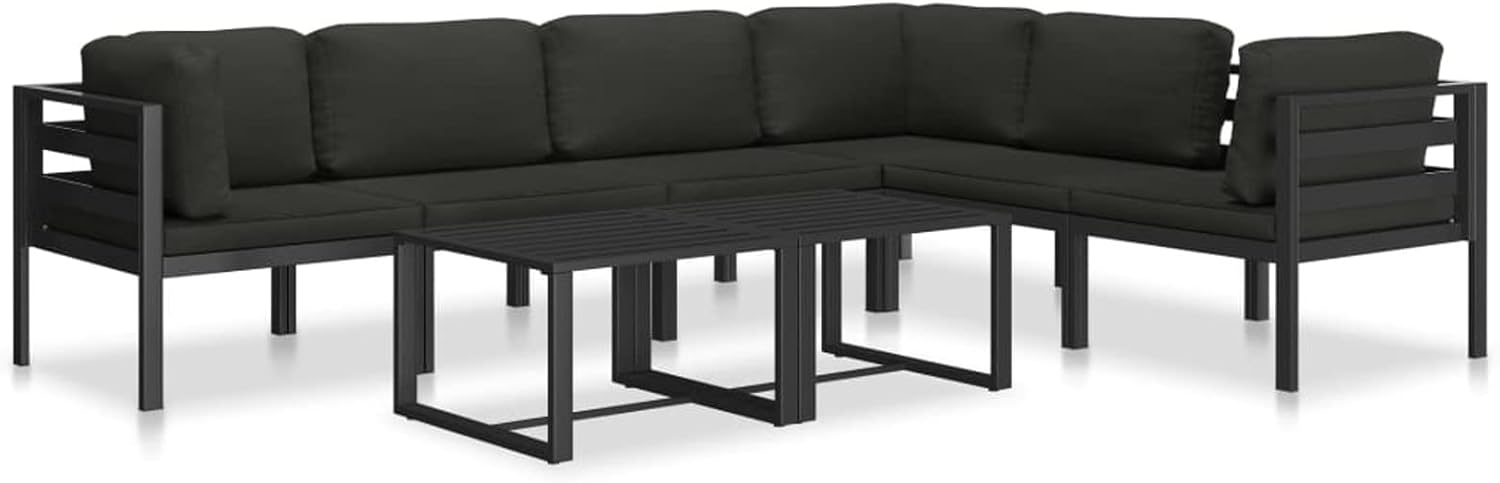 qiangxing Garden Tables,Patio Table,Outside Table,Coffee Table Aluminum Anthracite
