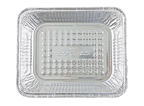 Handi-Foil 1/2 Half-Size Deep Aluminum Steam Pan w/Lids -Disposable Trays (Pack of 100)