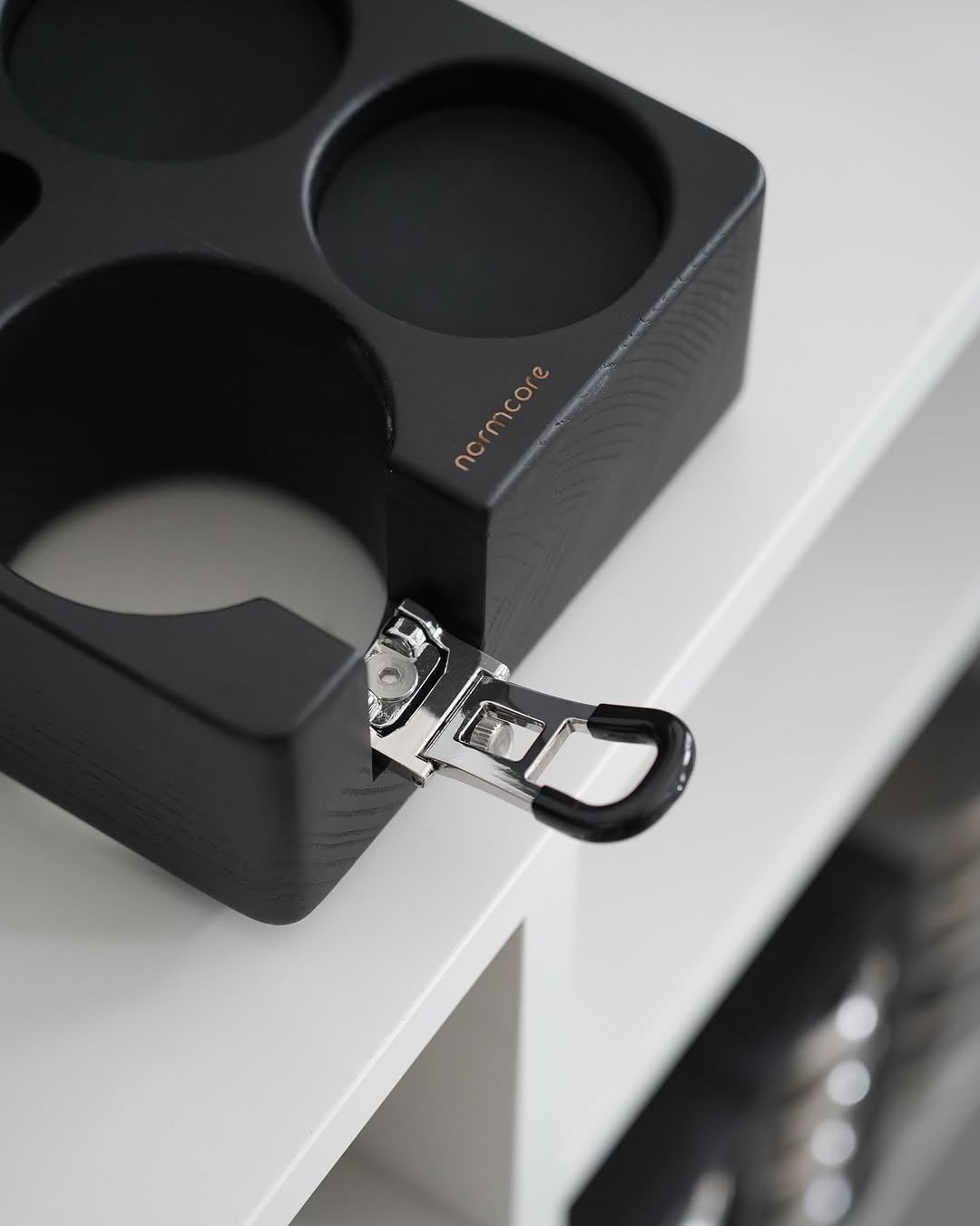 Station De Tamisage Espresso Avec Rangement – Support Tamper Multifonction ABS Blanc 51/54/58mm