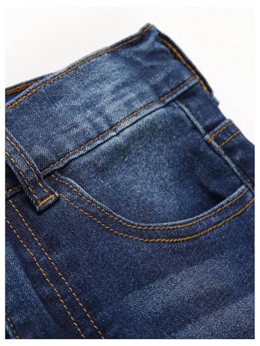 SweatyRocks Boy's Ripped Skinny Jeans Slim Fit Denim Pants Trousers with Pockets3