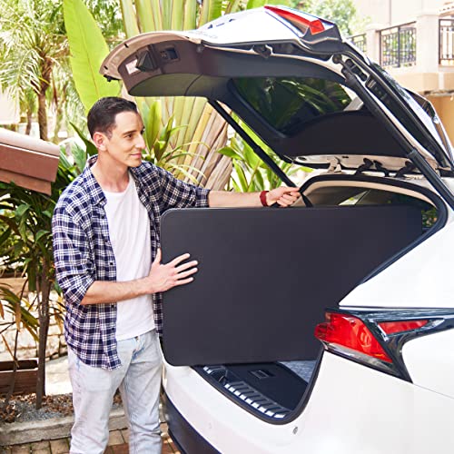 Maarch Folding Picnic Table With Benches, Foldable Camping Picnic Tables For Outdoors, 3-Piece Portable Picnic Table With Seats Set 40 Inches, Black #TOP4