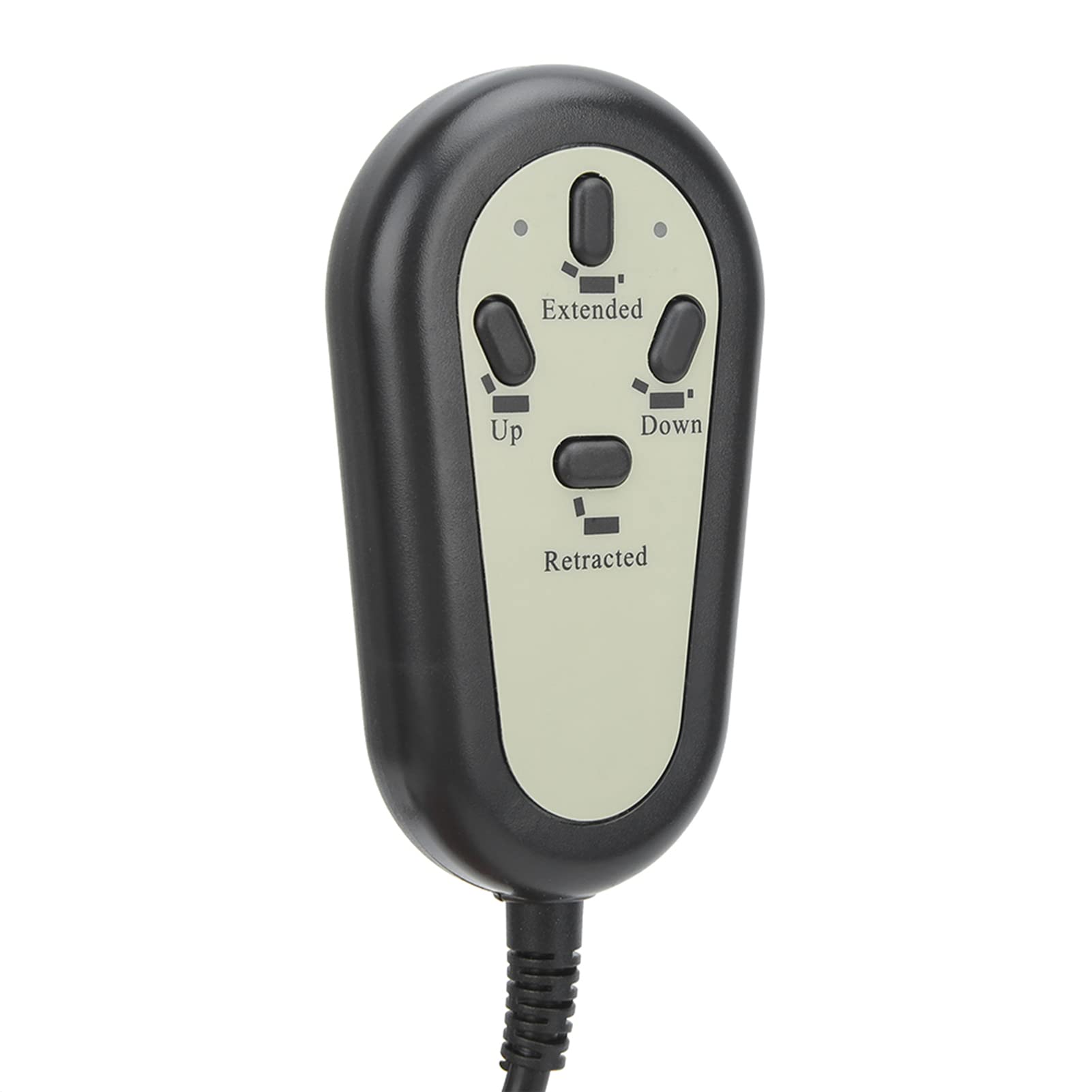 RIZGHWOY Sedia Reclinabile Elettrica Switch Switch Controller 4 Pulsante Mano di Controllo Telecomando per Poltrona a Doppio Motore per Sedia di Massaggio di Divano Elettrico (Testa dritta)