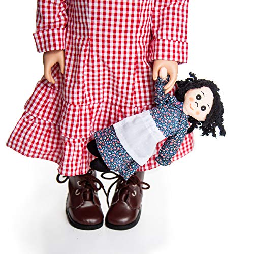 The Queen's Treasures 18 In Doll Accessories, Little House On The Prairie 8 Pc Christmas Play Set Includes, Stocking, Doll, Penny, Cookie, Candy Cane, Tin Cup, Mittens, Compatible With American Girl #TOP5