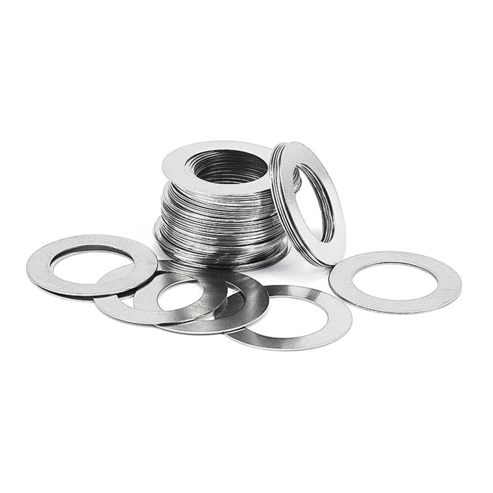 Sicherungsscheiben, 10 Stück, ultradünne flache Unterlegscheiben, M15 M17 M35, Präzisions-Unterlegscheibendichtung, Dicke 0,5 mm, Sortiment dünner(M12x18)