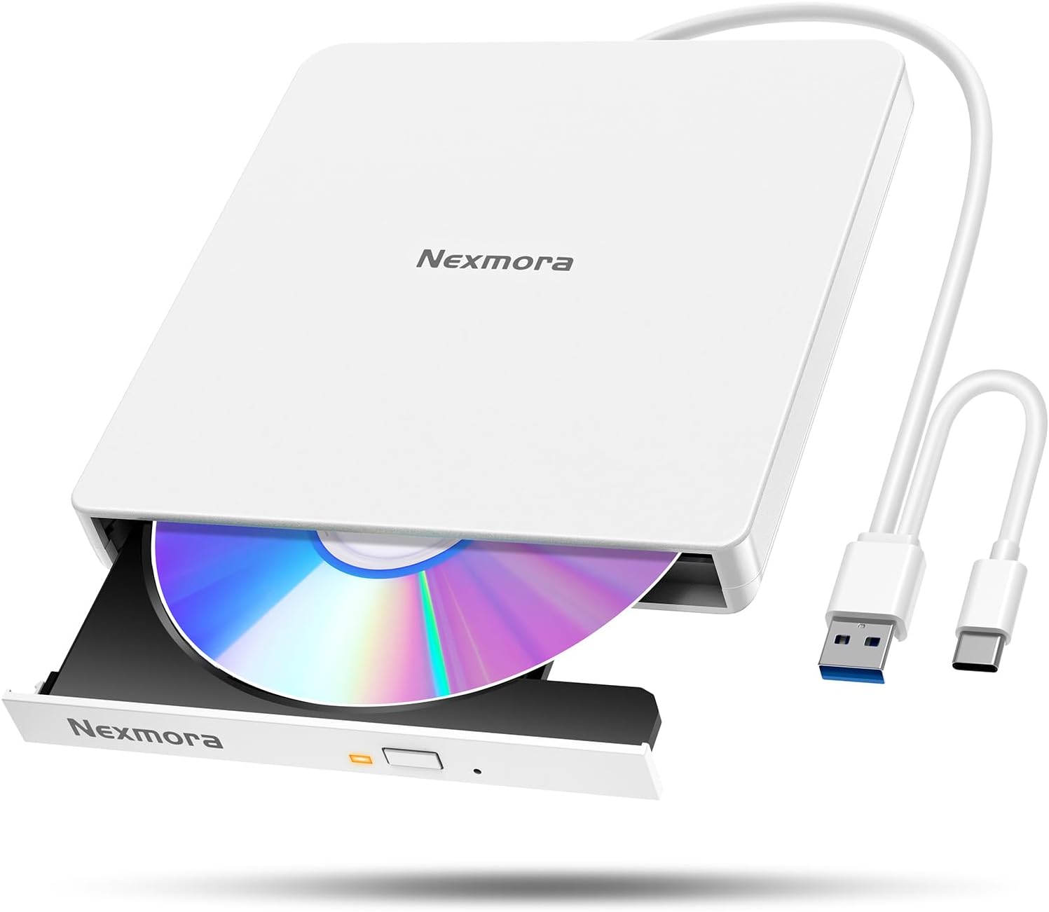 2025 Innovation Type, High Speed USB 3.0 Compatible, CD DVD Drive, External, Quiet, DVD Player, External DVD Drive, USB 3.0 & Type-C Dual Connection, Read/Write, CD Player, Bus Power Driven, External