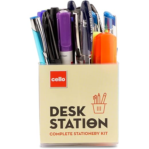 Cello Desk Stationery Set, Multicolor