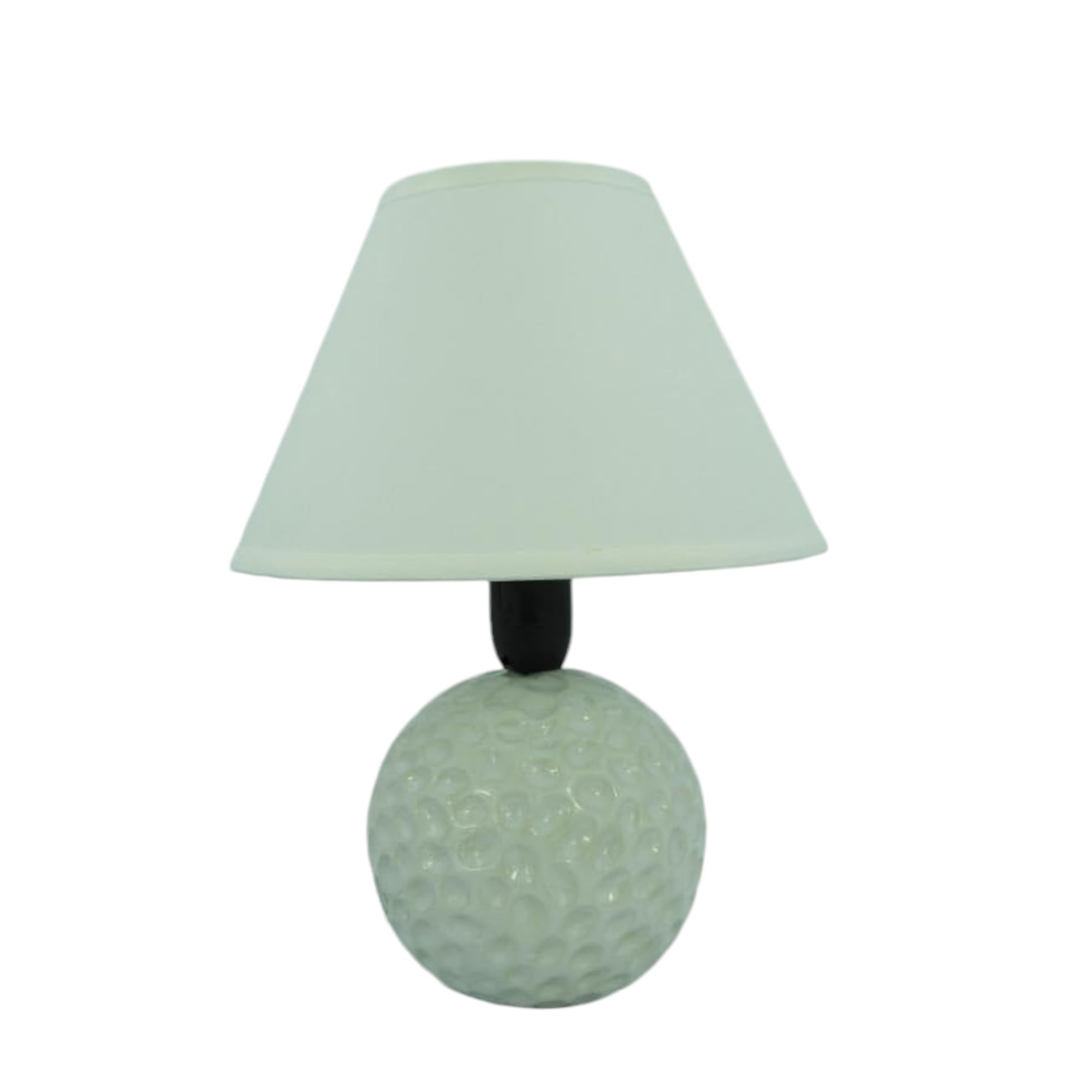 Ceramic Table Lamp Stylish Bedside Light Home Décor with Elegant Illumination Soft Shade Desk Lamp for Indoor Home Office Bedroom Living Room 24x18x10cm White