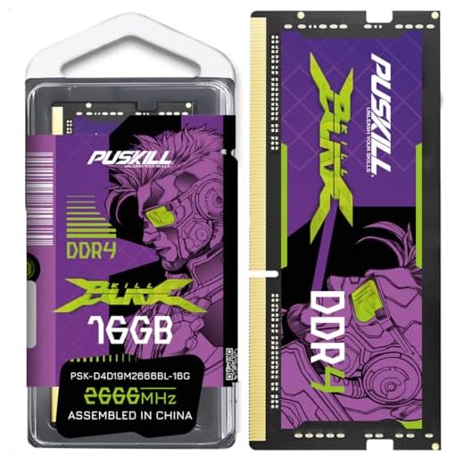 PUSKILL Memória para notebook RAM DDR4 16GB 2666MHZ CL19 1.2V 260Pin Memória de 16GB