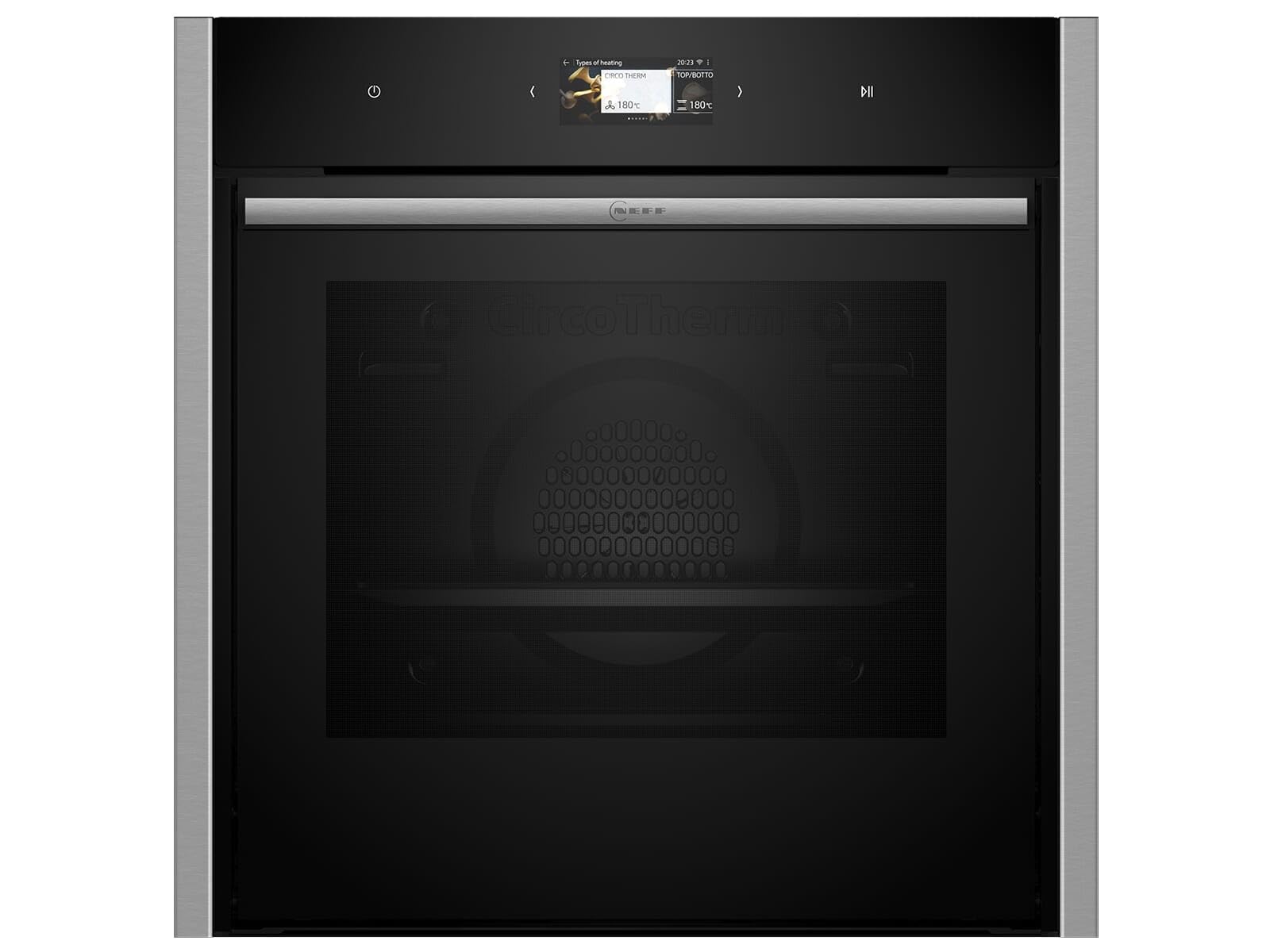 Neff CircoTerm, Slide and Hide B64CS71N0, N90, 60 x 60 cm, Stainless Steel, Full Touch TFT Colour and Graphics Display, Pyrolysis, Home Connect, Soft Opening and Soft Close