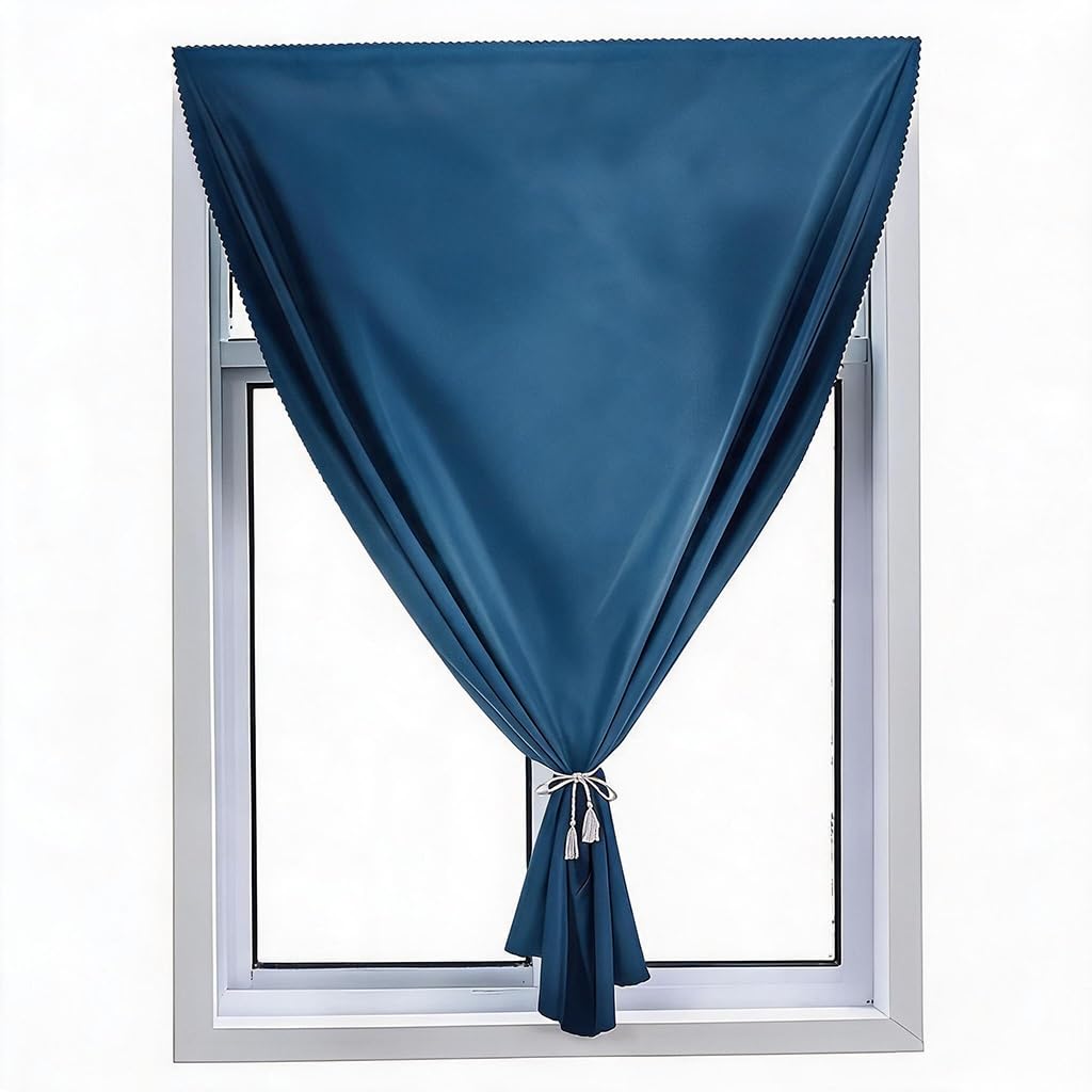 Deryzsdunk Blackout curtains thermal curtains for summer heat Self-adhesive easy to install machine washable
