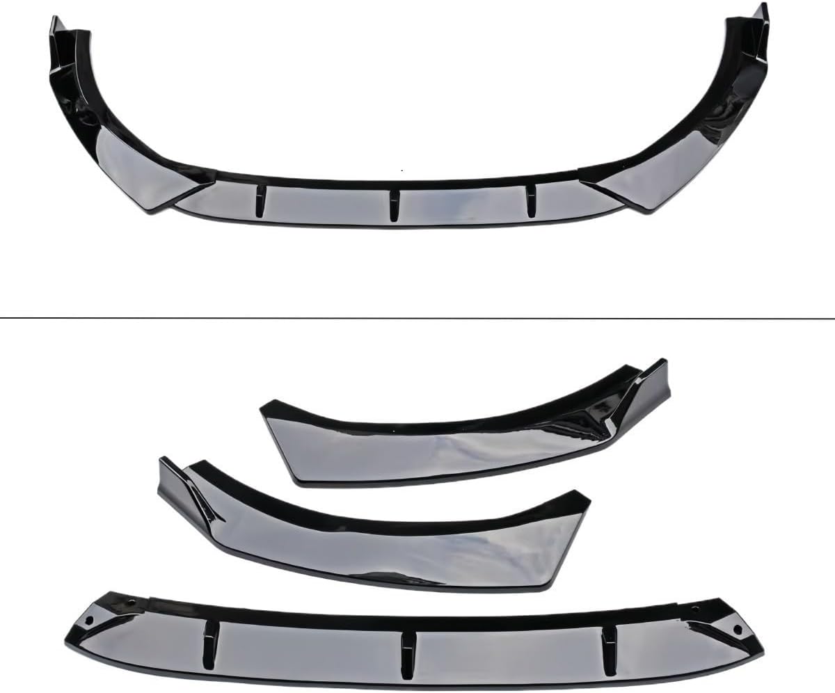 Front Bumper Lip Splitter Spoiler Fit for KIA K5 GT/GT Line 2025 2026/ EX/LX/LXS/ 2021-2026 Accessories, Gloss Black 3pcs Air Dam Chin Body Kit Underbody Lip
