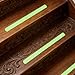 Unomor 24pcs Luminous Peva Anti-skid Tape Strips for Stairs, Reflective Non-slip Safety Grip Adhesive for Indoor Outdoor Use