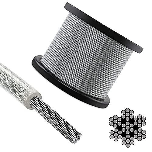 Image of Clothesline Wire with Snap Hook, Laundry Line Cable, Weather Resistant galvanised coated all size ((20)6mm with 2 snap hook 20 miter)