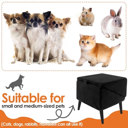 Taburete plegable para escaleras de perro y rampa de algodón multifuncional 4
