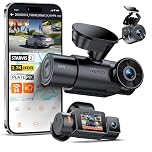 Vantrue N4S 3 Channel WiFi Dash Cam, STARVIS 2, PlatePix, 2.7K+2.5K+2.5K Front Inside Rear Dashcam, HDR, IR Night Vision, Voice & APP Control, GPS, LTE Support, 24H Parking Mode, Support 1TB