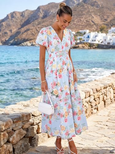 Image of Flessibili Womens Summer Floral Maxi Dress Wedding Guest Party Long Dresses 2026