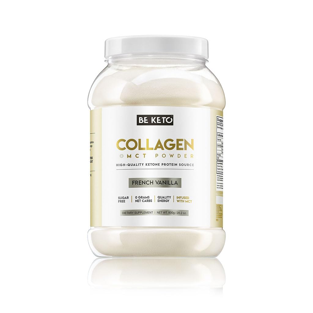 Keto Kollagen mit Öl MCT - Französische Vanille 800g