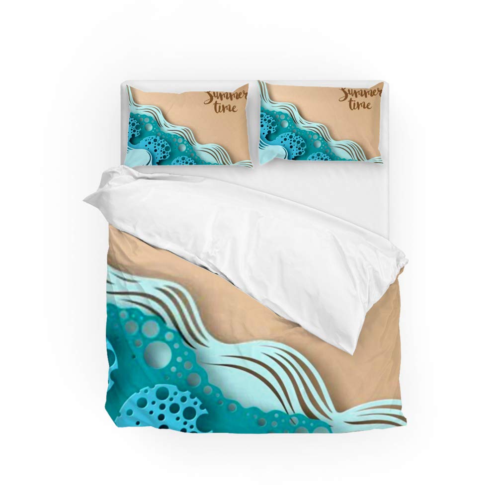 Parure de lit légère anti-plis grand confort pour lit Queen Size