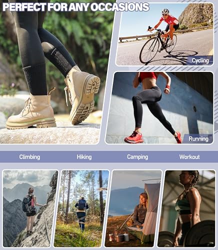 Image of DYW Womens Merino Wool Hiking Socks Thermal Warm Winter Boot Crew Socks Cushion Work Walking Gift Socks 5 Pairs