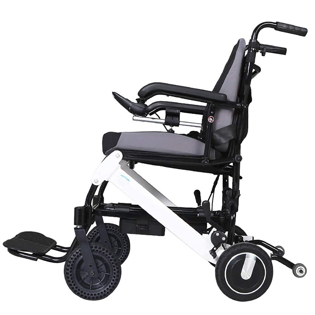 Sedia a rotelle Portatile alla Moda, Leggera, Pieghevole, con Apertura Rapida, ausilio per la Mobilità, Potente Motore a Doppio Motore, Batteria agli ioni di Litio, sicura e Facile da Guidare.