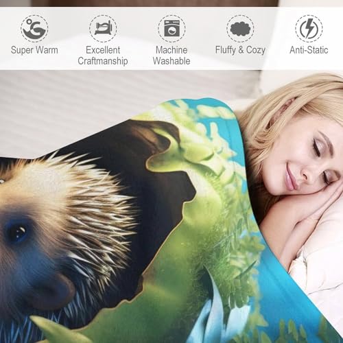 Couverture hérisson hypoallergénique contre le froid pour petit lit