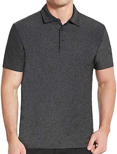 Men's Dry Fit Golf Polo Shirt (as1, Alpha, m, Regular, Regular, 3-Black)