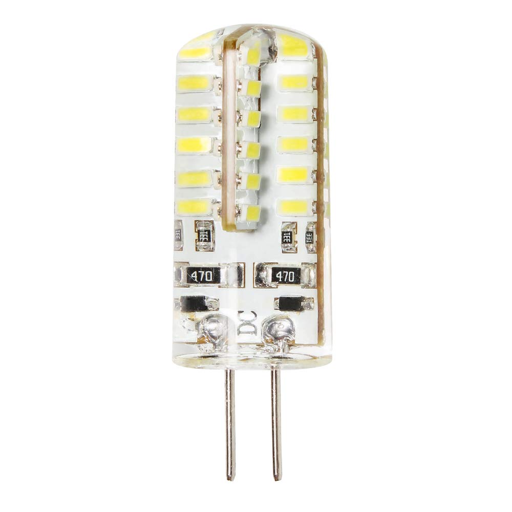 1 Pcs G4 LED Bulbs 4 Watt Warm White Light 3000K 48 LED SMD 3014, 360 Degree Beam Angle DC 12V