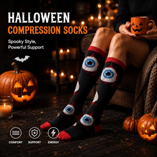 Image of 4 Pairs Compression Socks for Women Circulation-Best Support for Nurses,Running,Athletic,Travel