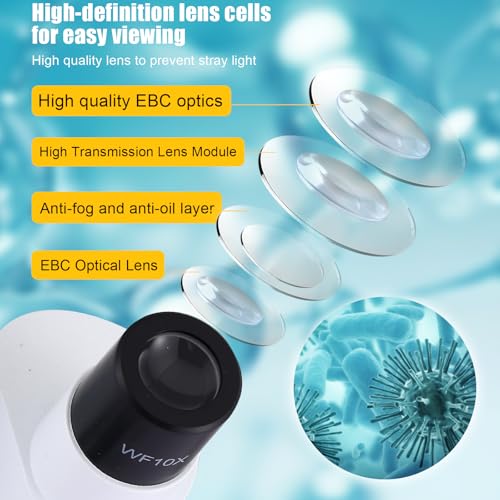 Image of Portable Stereo Microscope - 20x-50x Magnification, Wide Angle Eyepieces, Reversible Black /White Table Plate, for Kids 8-12