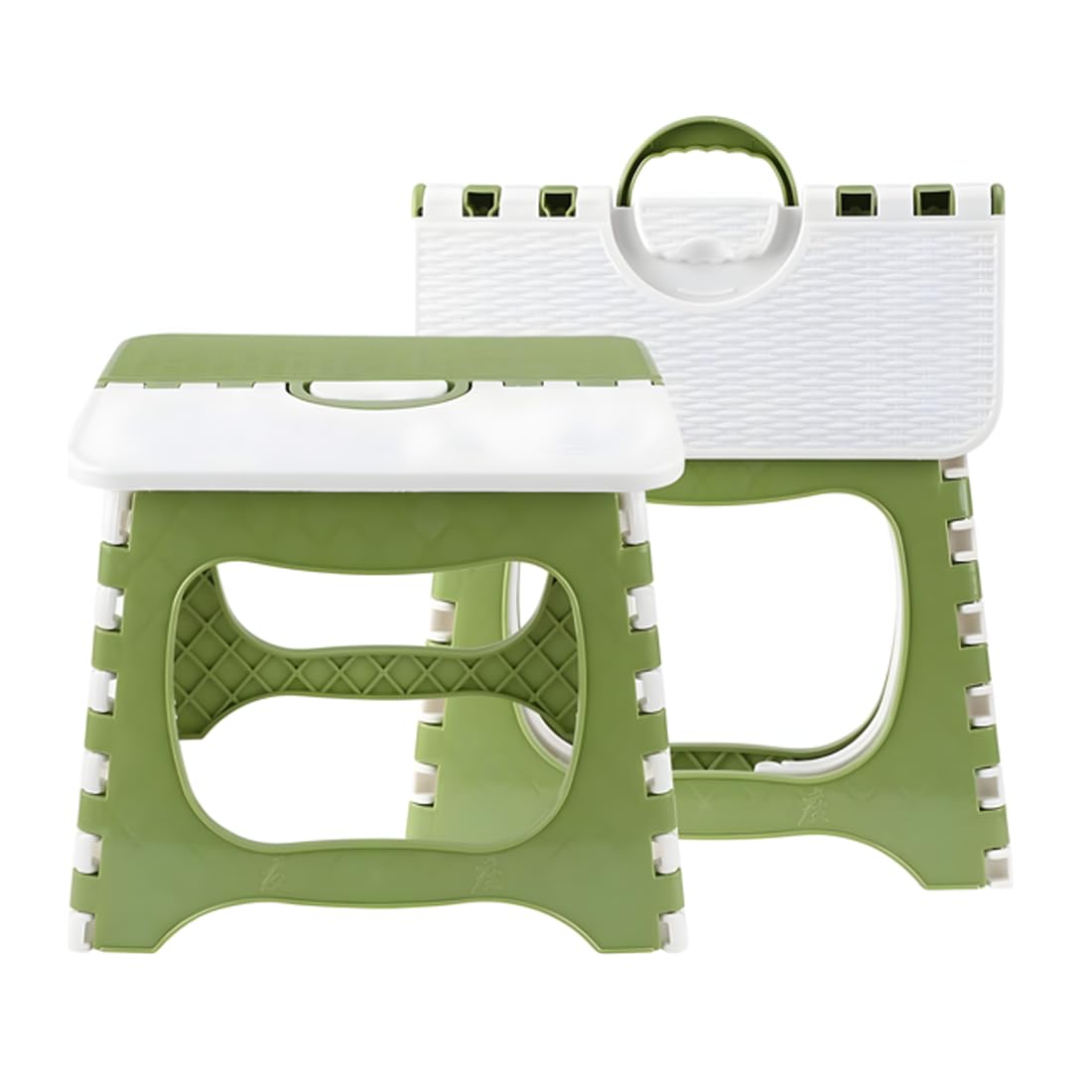 Slim Portable Folding Stool Lightweight Non-Slip Plastic Step Stool with Carry Handle – Foldable, Portable & Space-Saving Design-image-39