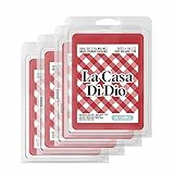 La Casa Di Dio Italian Grandmother Scented Wax Melts - Smells Like Red Sauce - Garlic Bread - Basil - 100% Naturally Vegan Soy and Premium Fragrance | Handmade in Denver, Colorado (4 Pack Wax Melts)