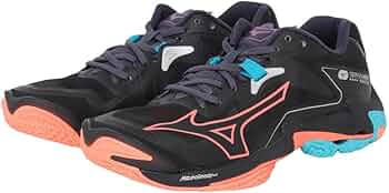 Amazon.co.jp: MIZUNO WAVE LIGHTNING Z8 ブラック×オレンジ×ブルー