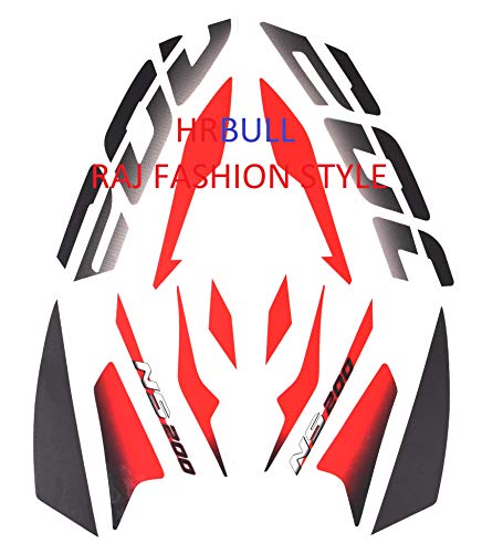 Vinyl Hrbull Bajaj Pulsar Ns 200 Self-Adhesive Sticker & Decal For Bike(Rfs_Redns200_Rfs)