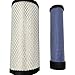 2 Sets 11013-7044 Air Filter, 11013-7045 Inner Air Filter for Kawasaki FX850V FX730V FX691V FX801V FX751V FX1000V FH680V Fits Kohler C940-C980, CH18-CH1000