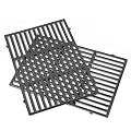 QuliMetal 18.75" Cooking Grates for Weber Genesis II 300 and Genesis II LX 300 Series Gas Grills, Genesis II E&S 310 315 320 325 340, Replacement Parts for Weber 66095, Porcelain-Enameled Cast Iron