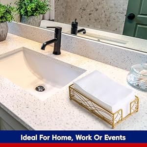 400 Pack Paper Napkins, Disposable Guest Towels Party Dinner Napkins Soft, Absorbent 3-Ply Hand Towels for Bathroom, Wedding and Events 400 Pack Paper Napkins Disposable Guest Towels Party Dinner Napkins Soft Absorbent 3 Ply Hand Towels for Bathroom Wedding and Events