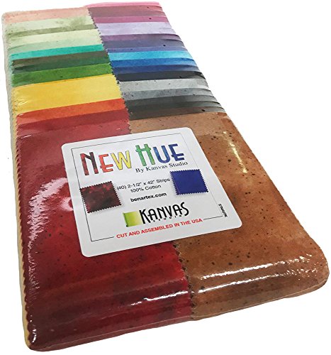 Kanvas Studio Benartex Basics New Hue Strip-Pies 40 2.5-Inch Strips Jelly Roll Benartex #TOP13