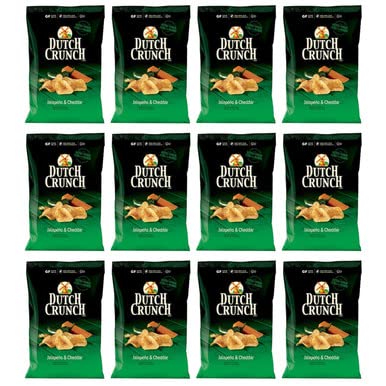 Old Dutch, Dutch Crunch, Jalapeno & Cheddar, 40g/1.4oz Chips (12pk) (Imported from Canada)