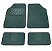 Carfactory - Alfombra Moqueta Universal, modelo BASIC, color gris, 4 piezas.
