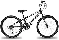 Bicicleta KOG BIKES Infantil Aro 24 Masculina 18 Velocidades Com Freio V-Brake,Preto branco