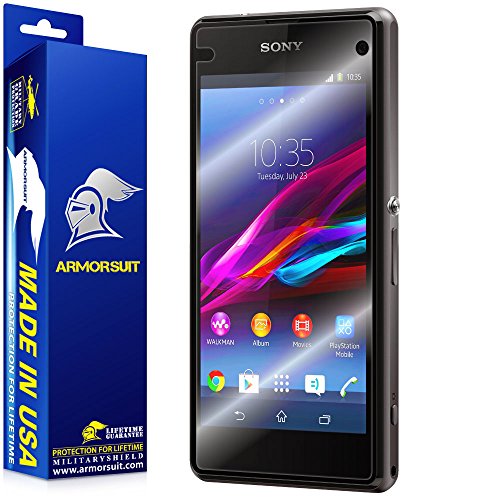 ArmorSuit MilitaryShield [Case Friendly] Screen Protector for Sony Xperia Z1 Compact - Anti-Bubble HD Clear Film